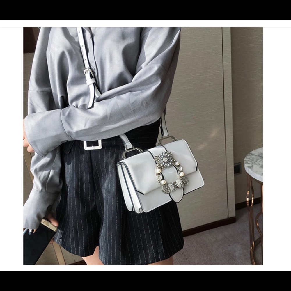 Korean crystal embellished bag